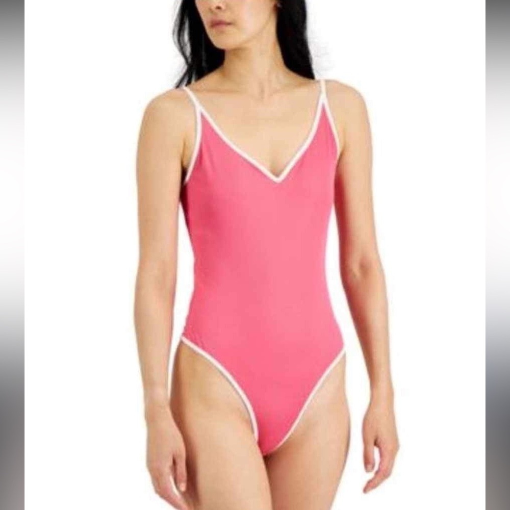 Just Polly Bodysuit in Pink, size medium. NEW!